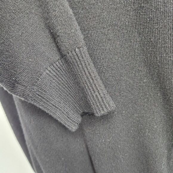 Joseph A Turtleneck Sweater Large Black Pullover Long Sleeve Rayon/Nylon Knit - Picture 8 of 10